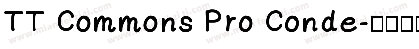 TT Commons Pro Conde字体转换
